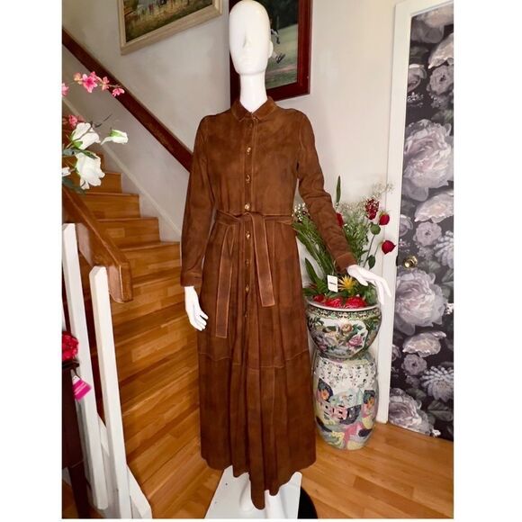 New Free People Brenda Knight Trench Coat "Long Safari"/ size S - Picture 2 of 9